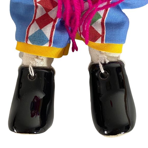 MOUNTAIN TRIBAL Hmong Doll Collectible Porcelain & Textile Costumed 8" Tall VTG - Picture 9 of 12